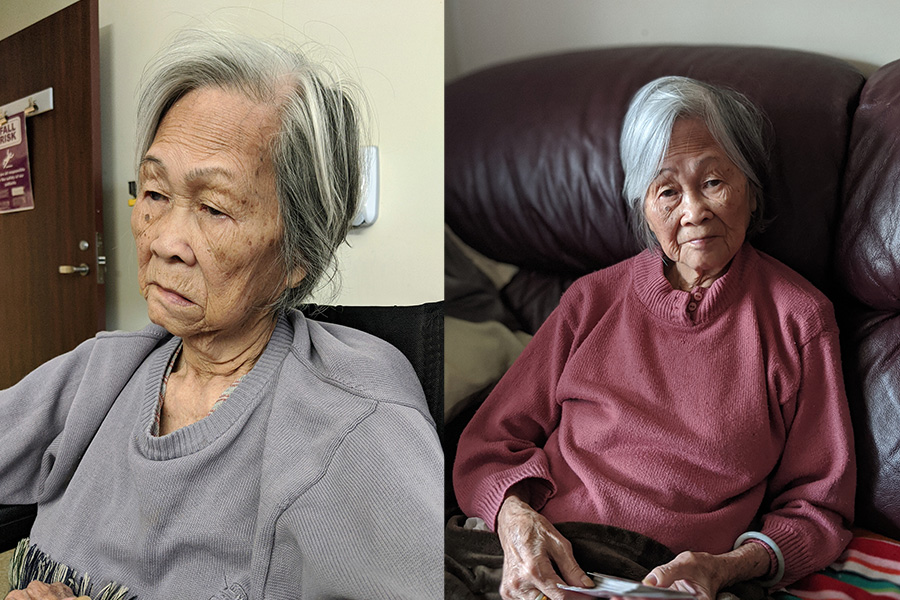 Grandma before and after