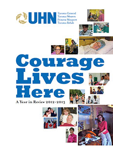 Cover of UHN's Year in Review 2012-2013