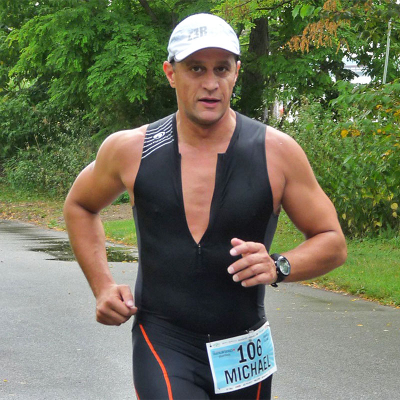 Michael Reber at a triathlon